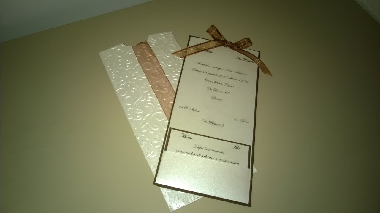 PARTECIPAZIONE MATRIMONIO - WEDDING INVITATION