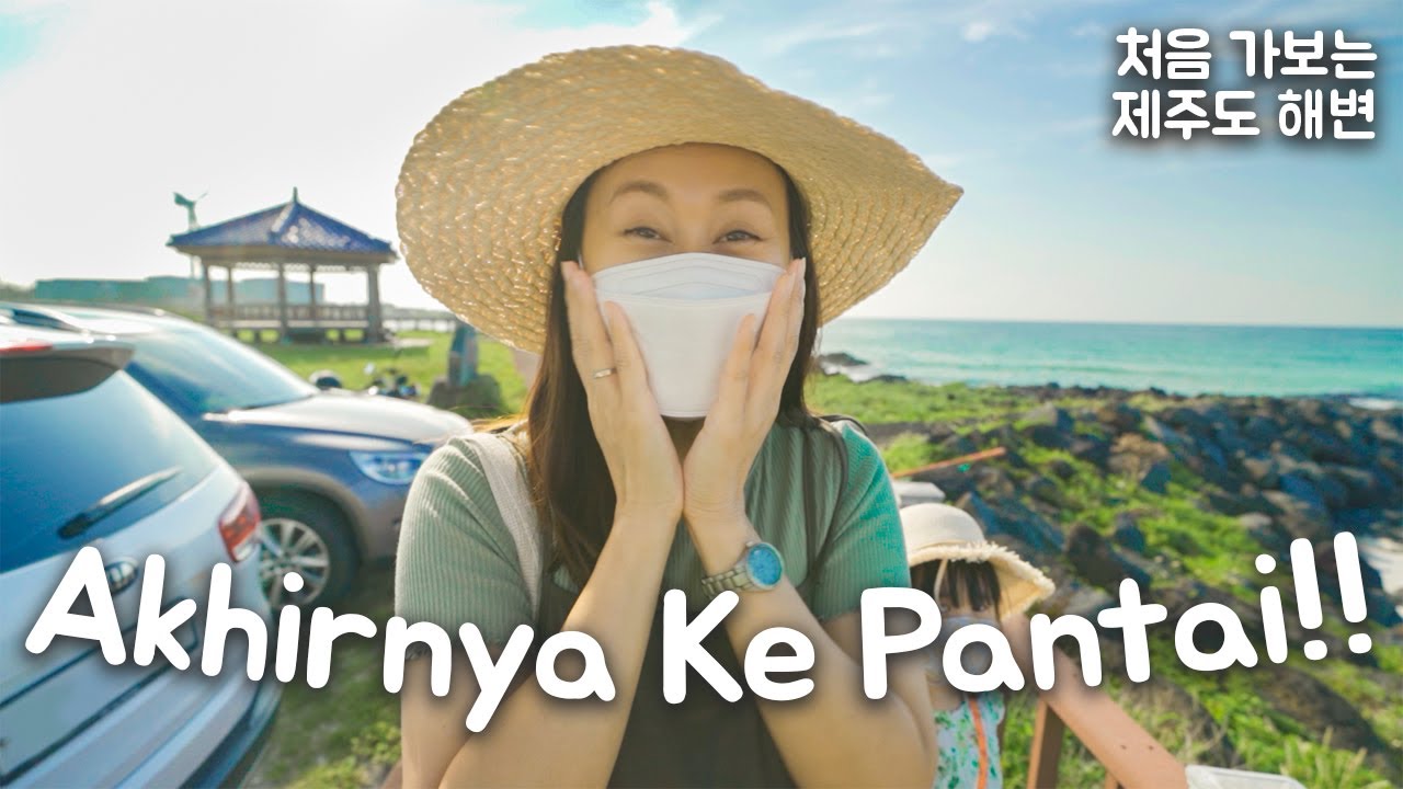 Jalan-Jalan Pertama Setelah 2 Minggu Di Pulau Jeju, Korea!! 드디어 아이들과 제주도 바다를 갔어요!