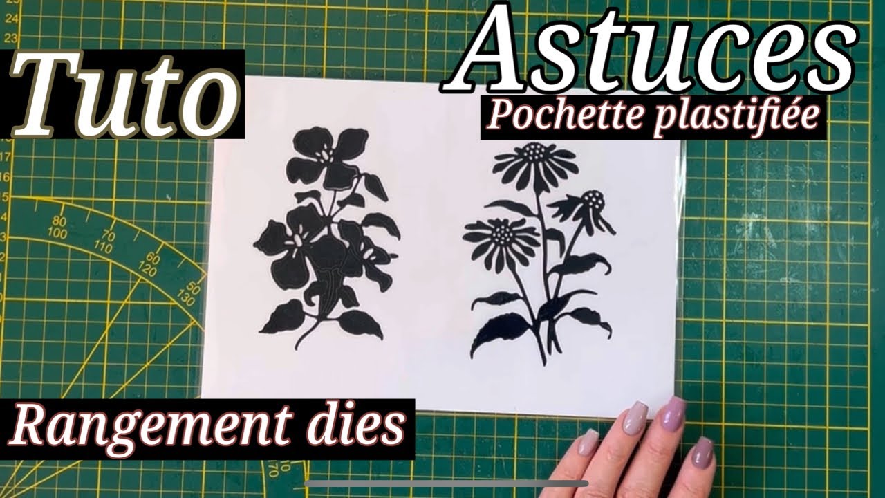 Scrapbooking, tuto pochette de rangement plastifiées pour nos dies