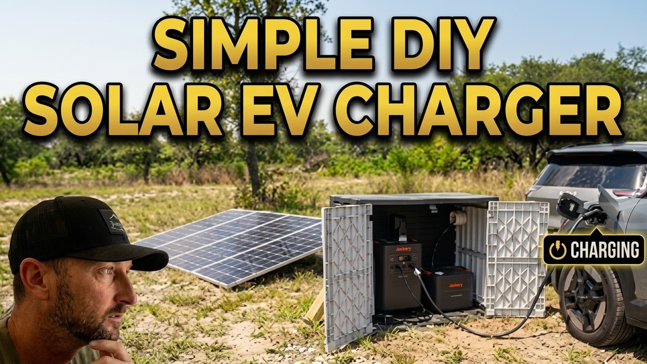 Charge your EV for free! - Simple DIY 240v Off-Grid EV Charger