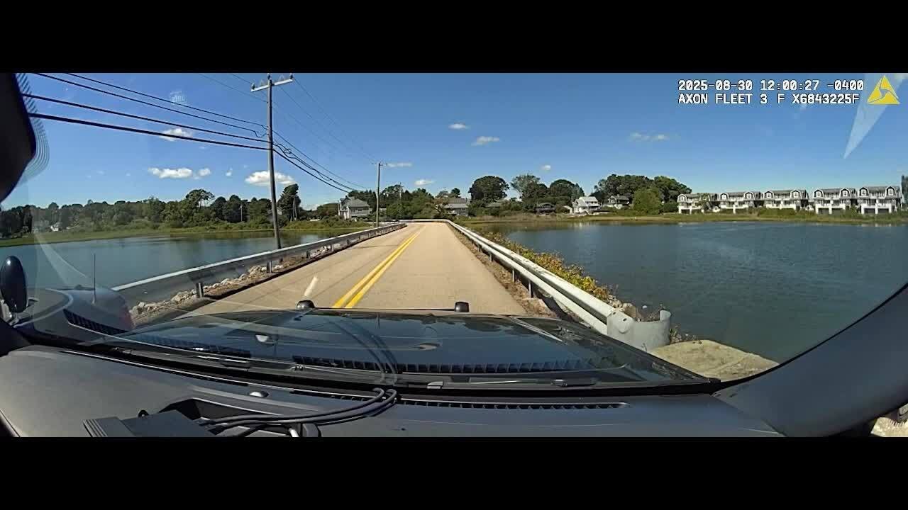 EXTENDED VIDEO: Dashcam footage shows man striking pedestrian in Stonington