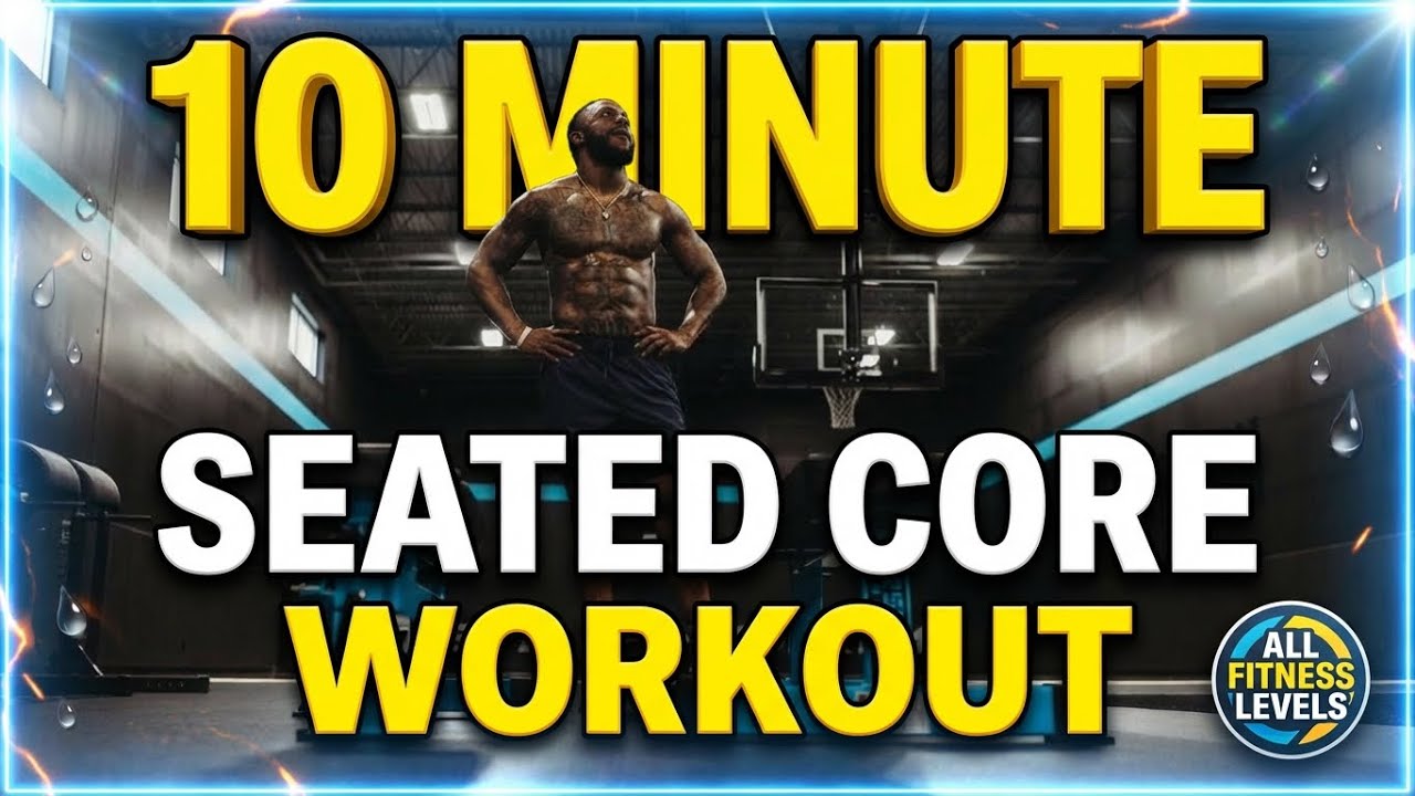 10 Minute Seated Core Workout (All Fitness Levels) | No Floor, No Equipment