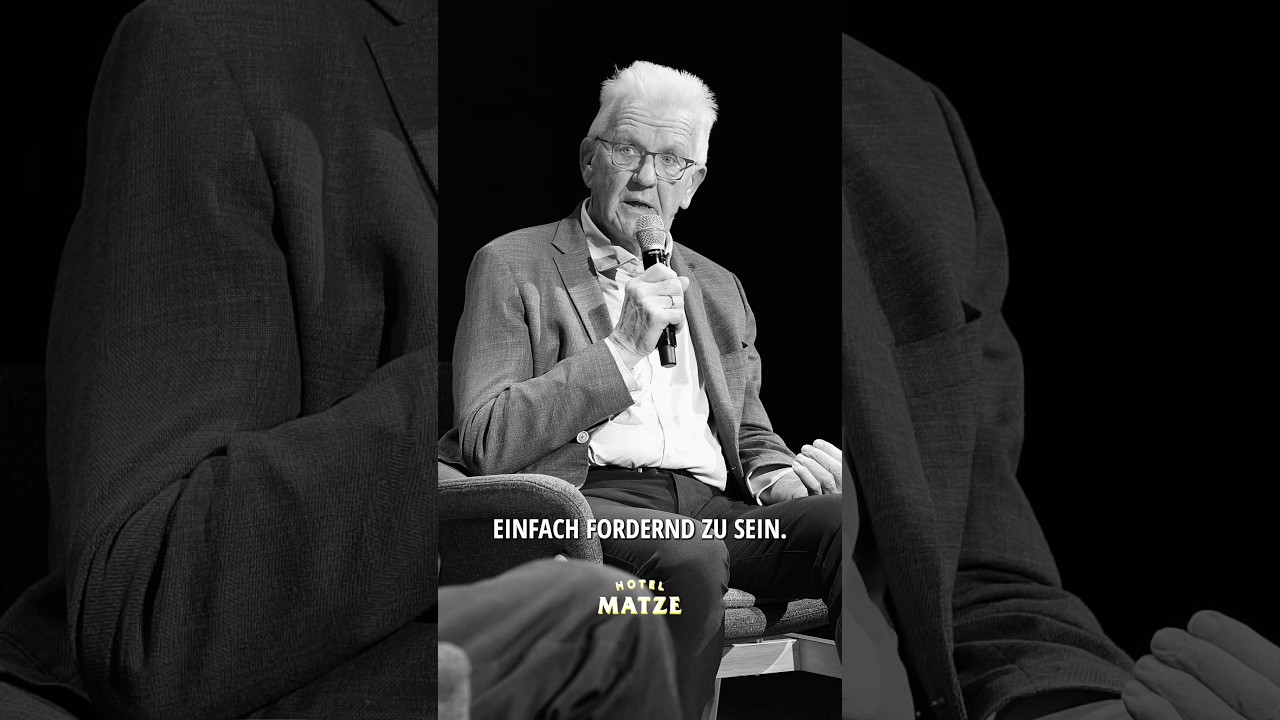 Wie streng wurdet ihr erzogen? Politiker Winfried Kretschmann &uuml;ber Disziplin | #hotelmatze #podcast