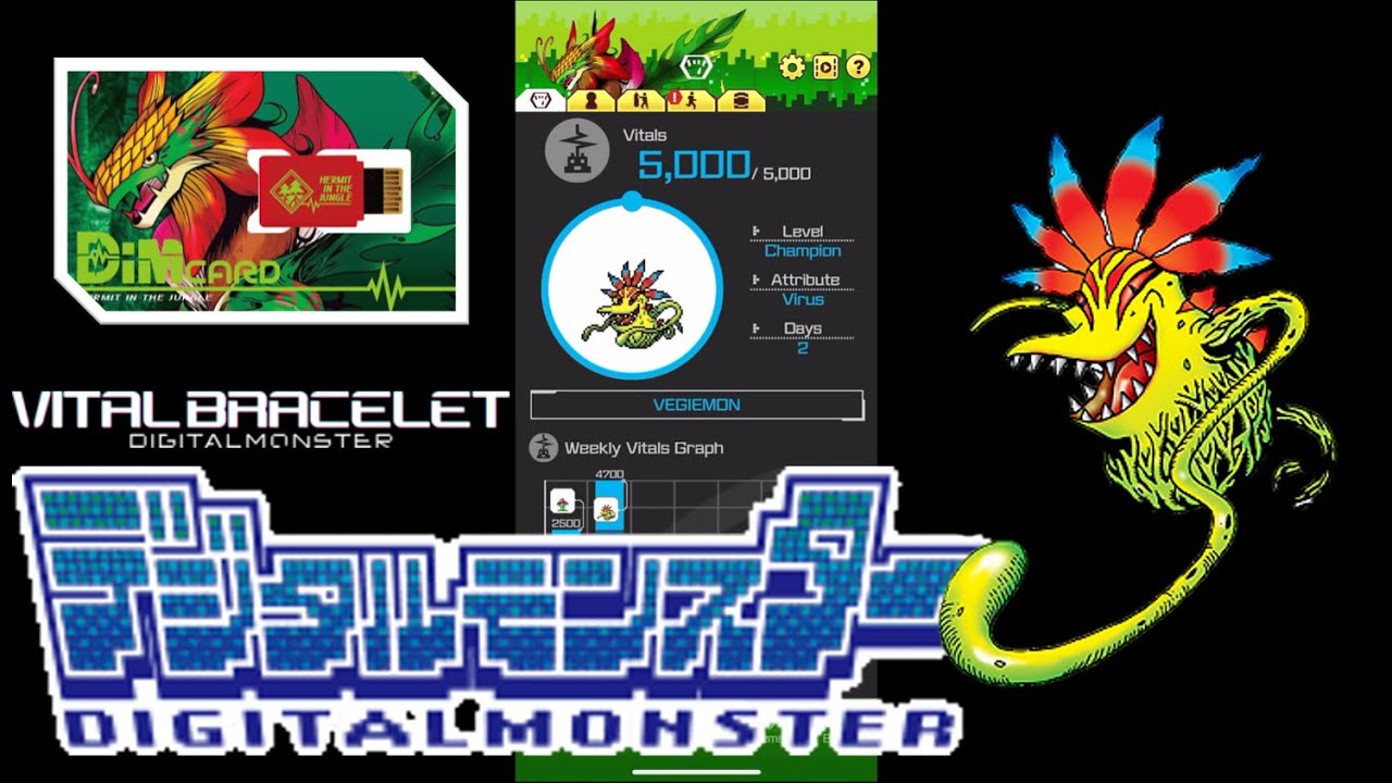 Digimon Vital Bracelet Lab - Journal Log #72.1 Vegimon