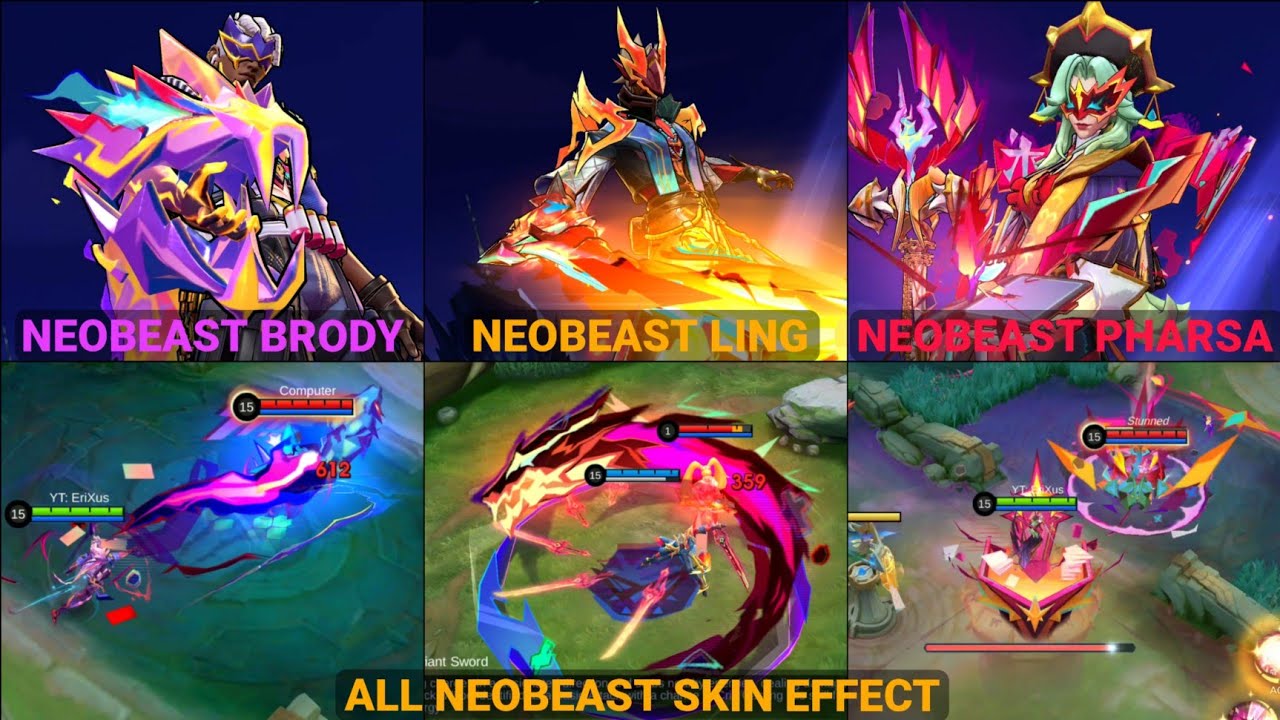NEOBEAST SKINS GAMEPLAY | LING,BRODY AND PHARSA