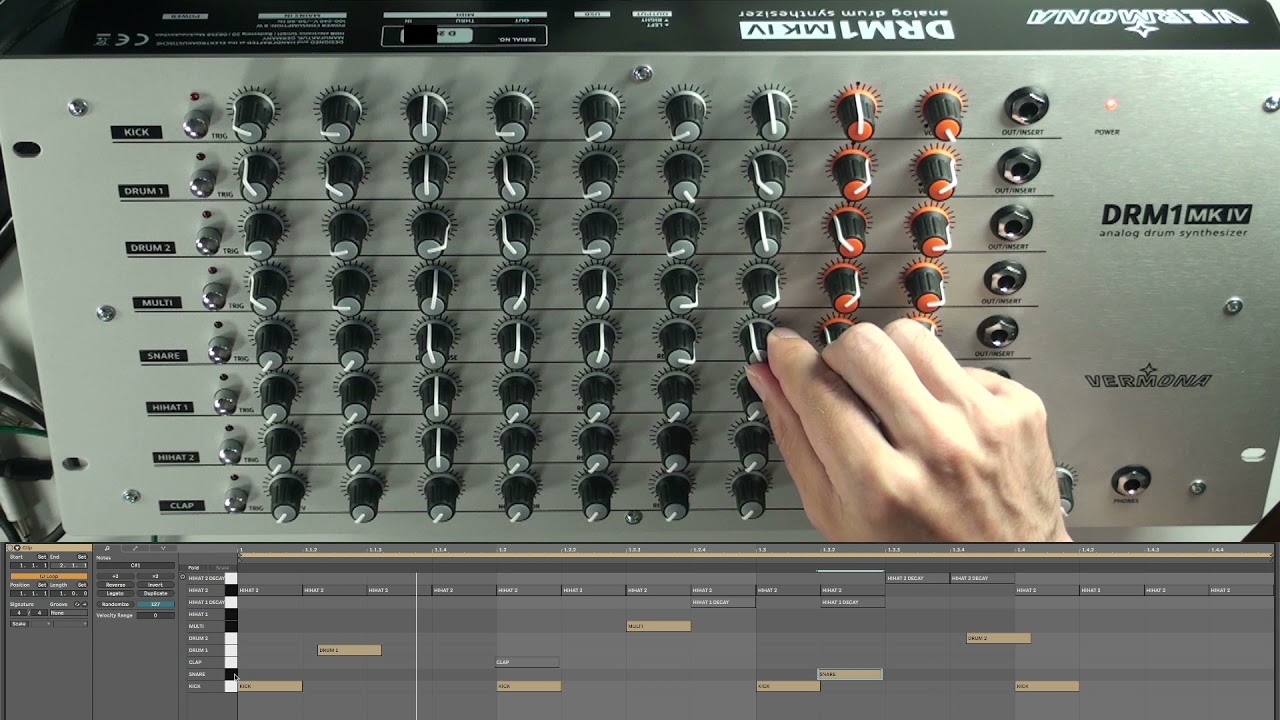 Vermona DRM1 MK IV analog drum machine (no talking check)