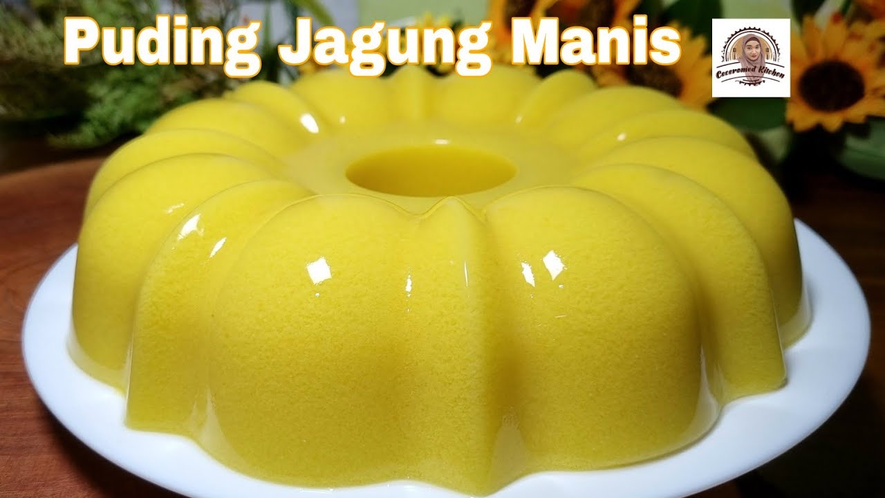 Puding Jagung Manis, Silky, Creamy, Tanpa Pewarna Makanan