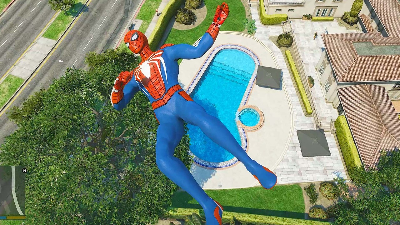 SPIDERMAN CRAZY JUMPS/FALLS #3 (GTA 5 Spider-Man Fails)