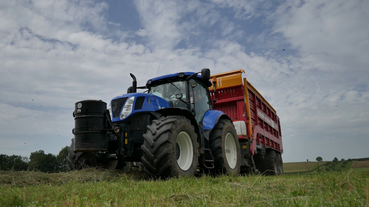 Gras Silage 3. Schnitt mit NEW HOLLAND T7.250 & SCHUITEMAKER RAPIDE 6600 [DJI/4K]