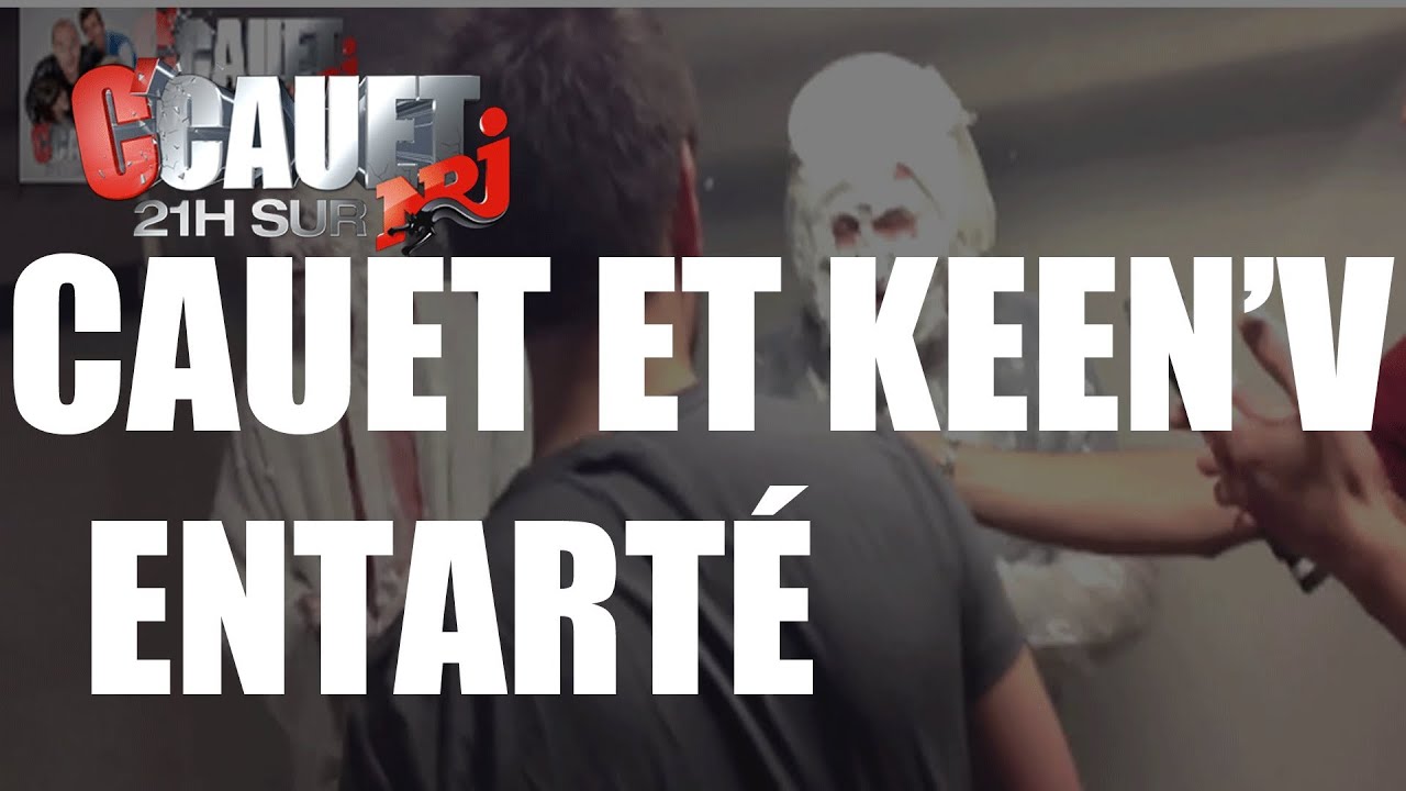 Cauet et Keen'V se prennent des dizaines de tartes à la crème en pleine face - C'Cauet sur NRJ