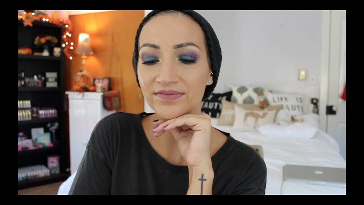 Grungy Teal & Purple Smokey Eye-Chit Chat GRWM