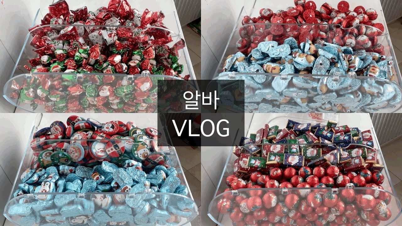 알바 브이로그 | 크리스마스 초콜릿 대방출🎄☃️🎄🎅🎄🍫🎄