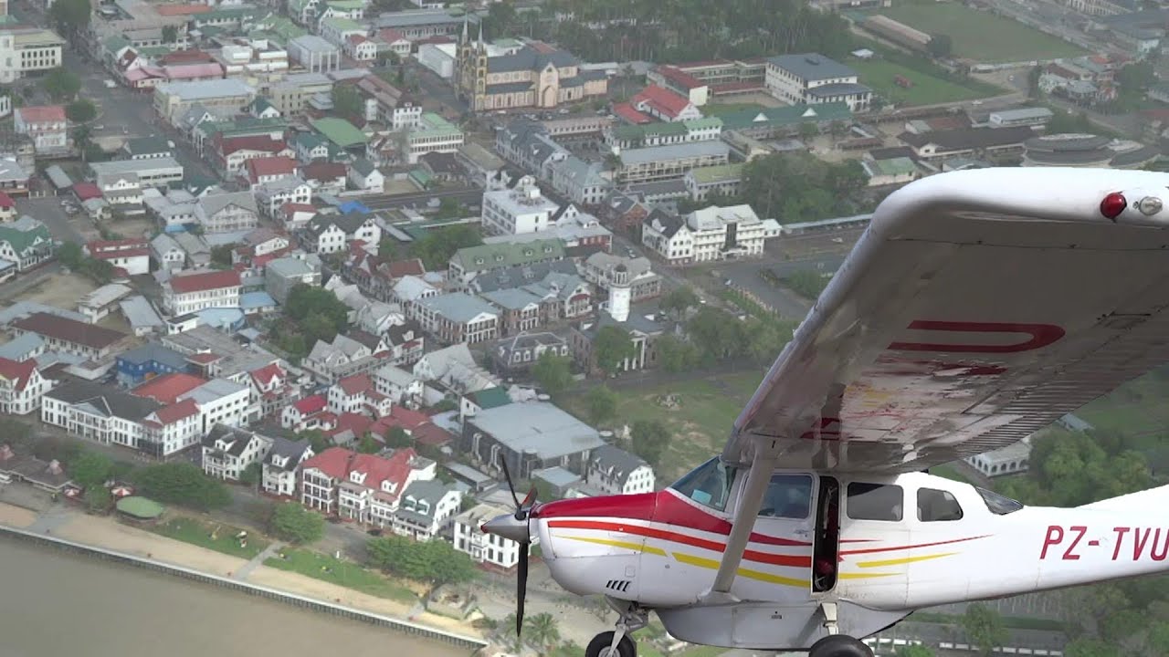 PARAMARIBO SURINAME 2014 form the SKY takeoff Zorg & Hoop