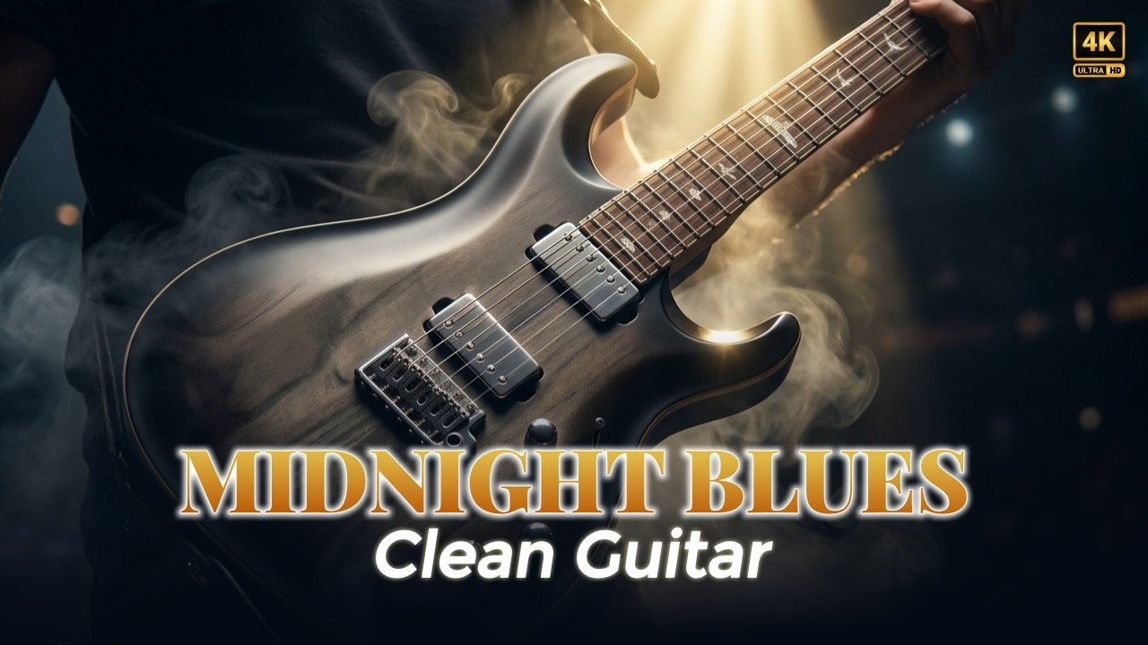 Clean Electric Blues Guitar – Late Night Instrumental for Relax & Focus