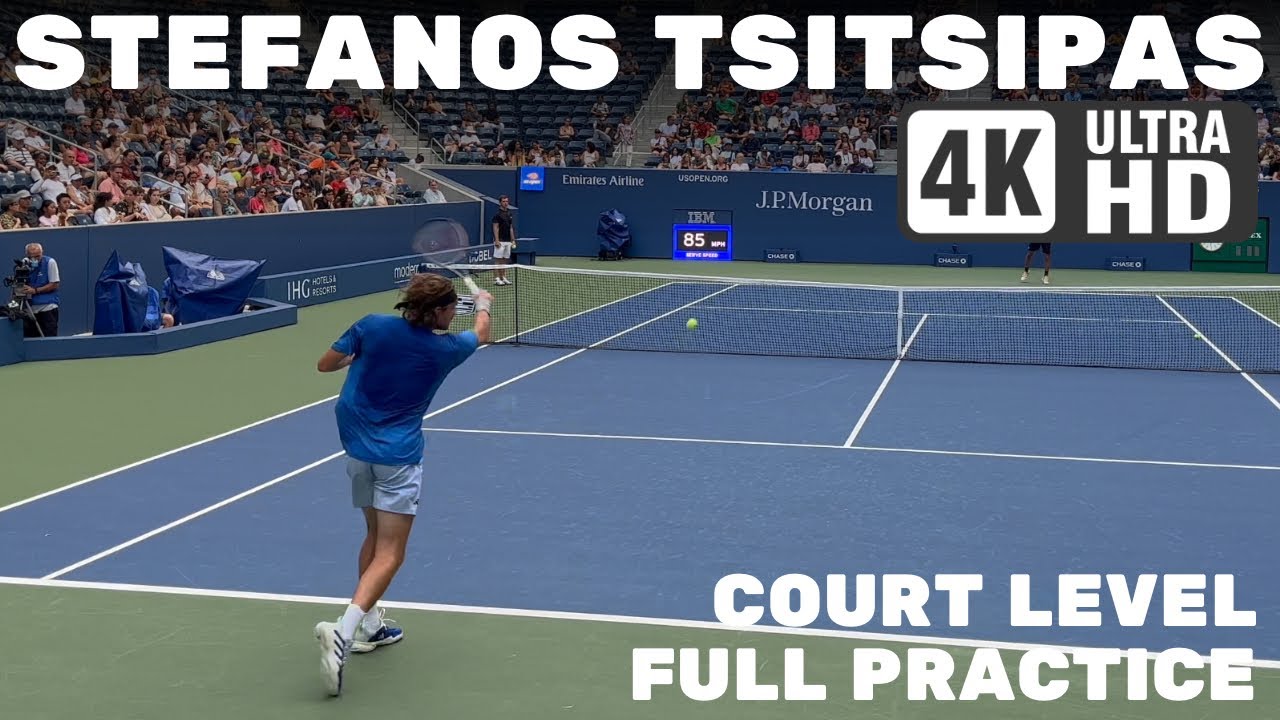 Stefanos Tsitsipas | Court Level Practice [2023 US Open]