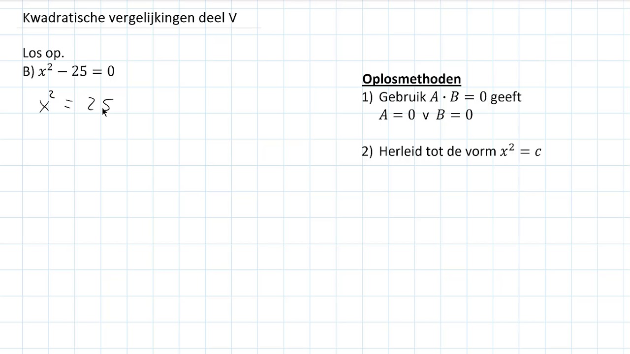 Twee oplosmethoden (2 HAVO/VWO)