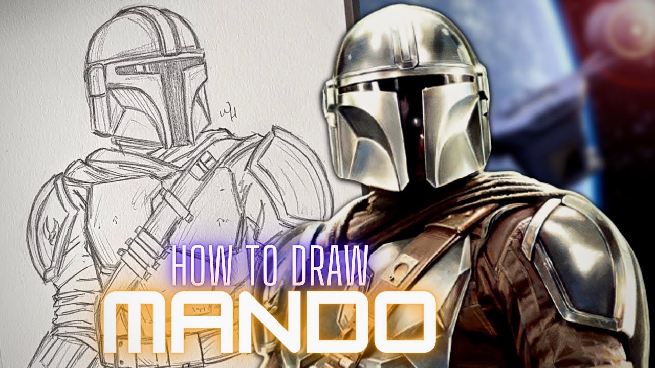 How to Draw THE MANDALORIAN: Art Tutorial