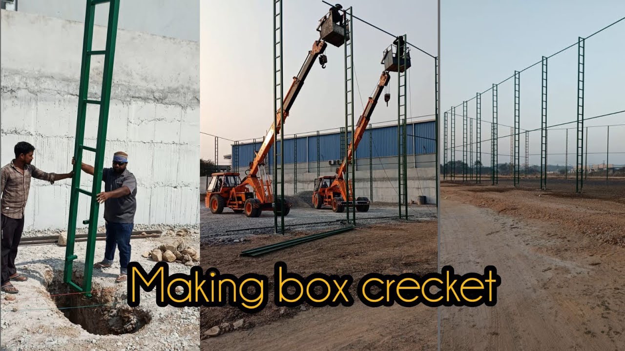 Making a Box cricket ground structure MSA FABRICATION work Hyderabad #welding #cricket 