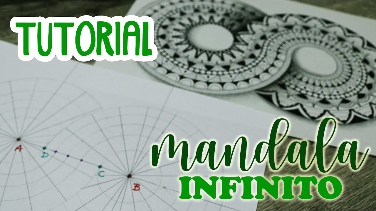 Cómo hacer MANDALA INFINITO ♾ ||   How to do INFINITE MANDALA   || TUTORIAL guía de mandalas