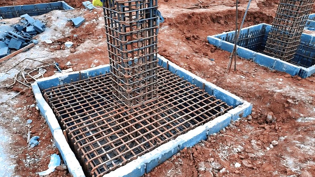 Perfect Marking.🔹 Right Depth.🔹 Strong PCC.🔹 Tight Steel.🔹 Cover Block🔹 Good Concrete.🔹 Daily Curing
