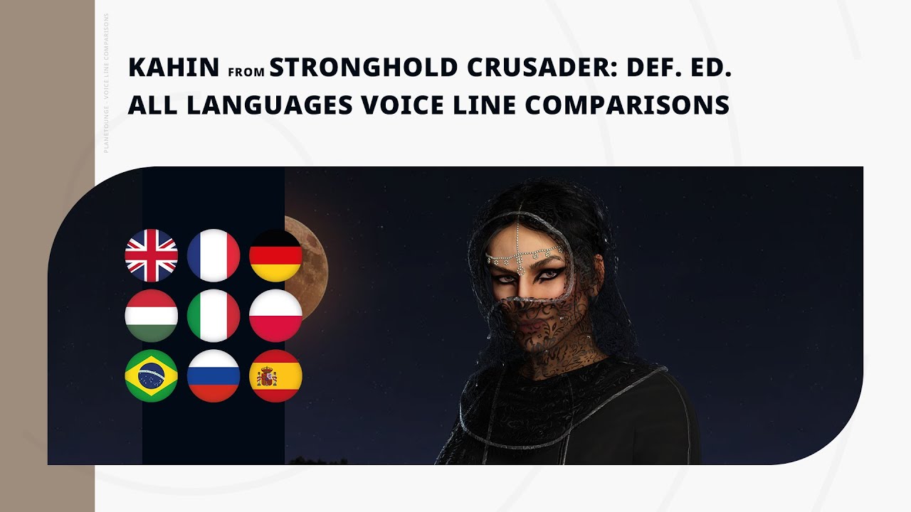 Kahina - All Languages Voice Line Comparisons | Stronghold Crusader: Definitive Edition