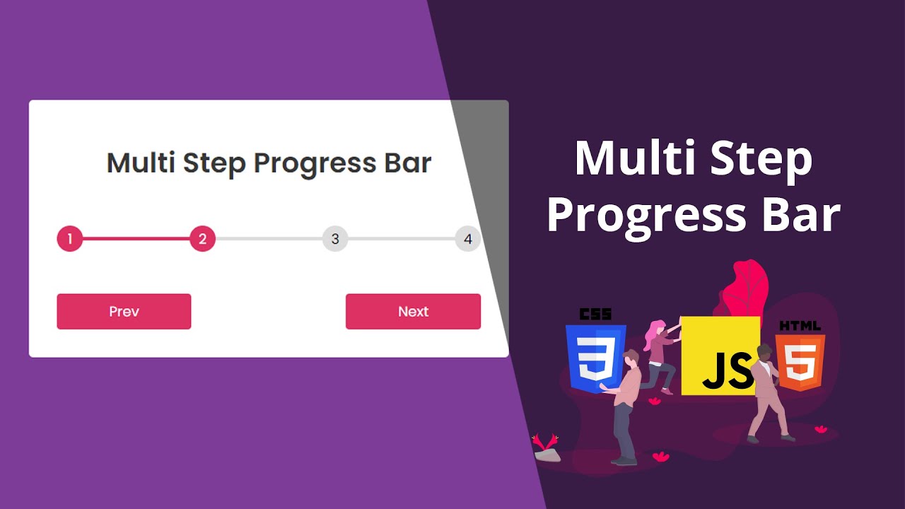 Multi Step Progress Bar in HTML CSS & JavaScript