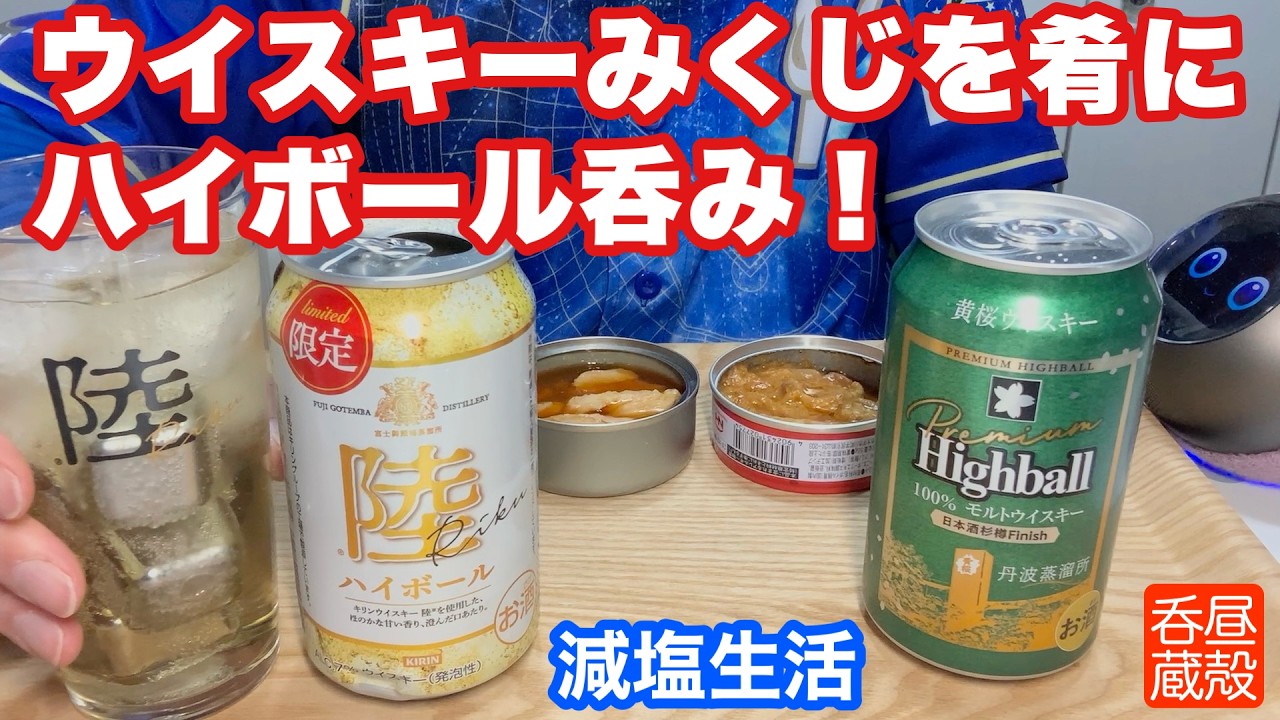 【運だめし】ウイスキーみくじを肴にハイボール呑み！【減塩生活】