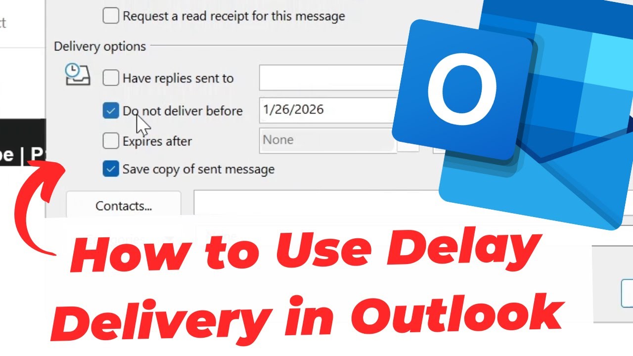 How to Use Delay Delivery in Outlook (Schedule)