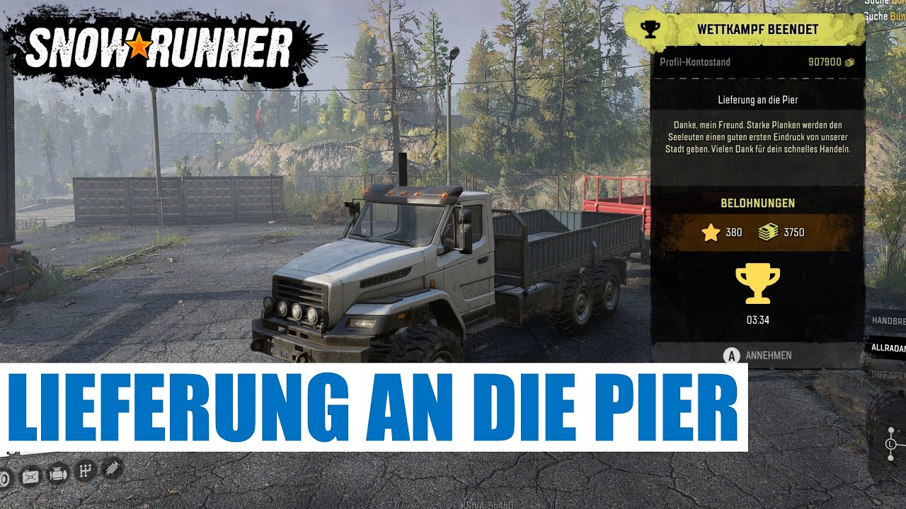Lieferung an die Pier - Wettkampf Gold - Zimnegorsk ★ SNOWRUNNER Gameplay/Let´s Play Deutsch