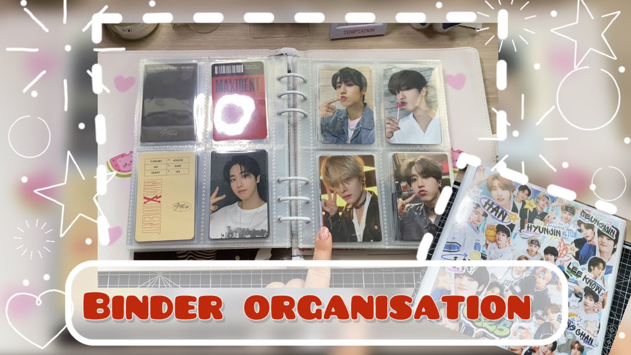 Организации биндера ⭐️ Binder organisation  #kpop #music #txt #skz #straykids #p1h #ateez