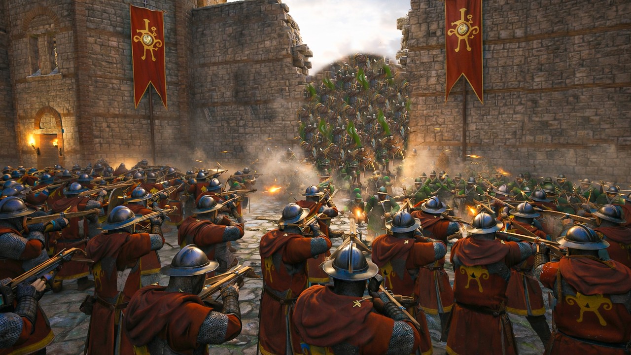 3,000 Battania Fian Archer vs 3,000 Vlandian Archer | Mount & Blade 2 Bannerlord