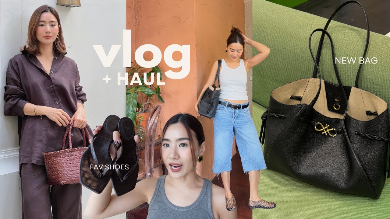 VLOG เห่อสไตล์เสื้อผ้า กระเป๋า รองเท้าที่ชอบใส่ตอนนี้ พาไปคาเฟ่นครปฐม | WEARTOWORKSTYLE