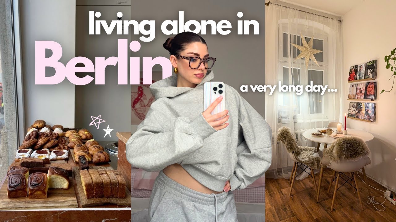 Living alone diaries 🥞🫐 a very long day .. früh aufstehen, coworken, einkaufen, mental load ⭐️