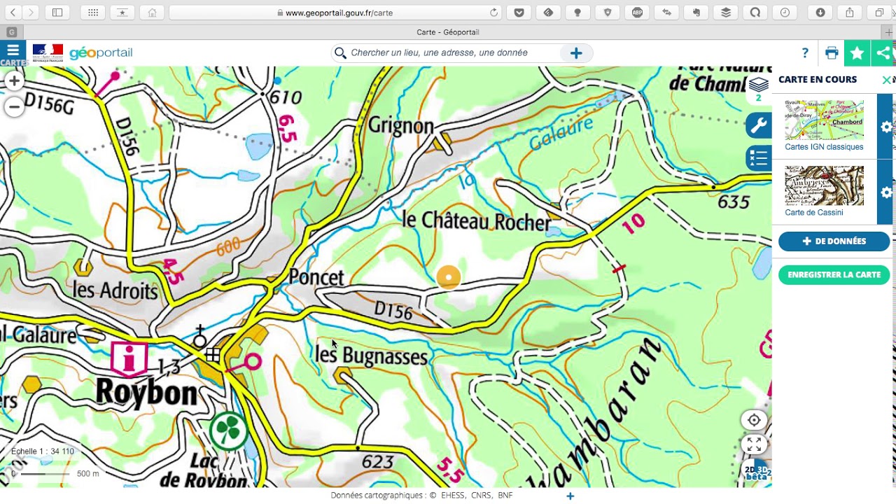 Superposer deux fonds de carte sur Geoportail