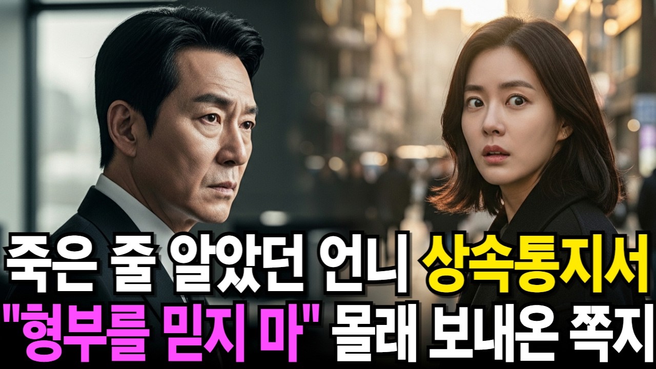 5년 전 실종된 언니의 상속통지서, 형부가 먼저 알고 있었습니다 | 상속 | 실종 | 가족비밀 | 사연라디오 | 오디오북 | 감동사연