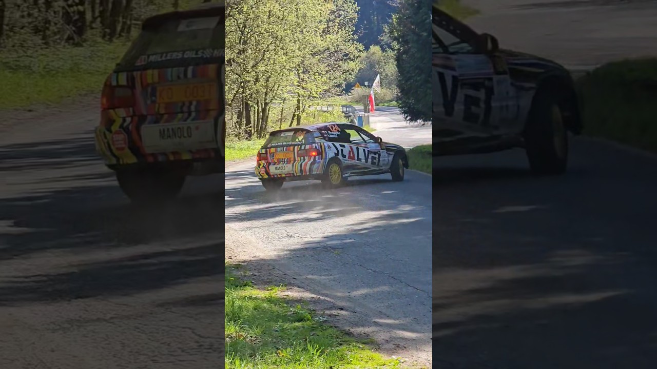 Uderzenie w drzewo - Mrzygł&oacute;d/Marcol - Rajd Świdnicki 2025 - Honda Civic #rajdy #rally #Crash #dzwon