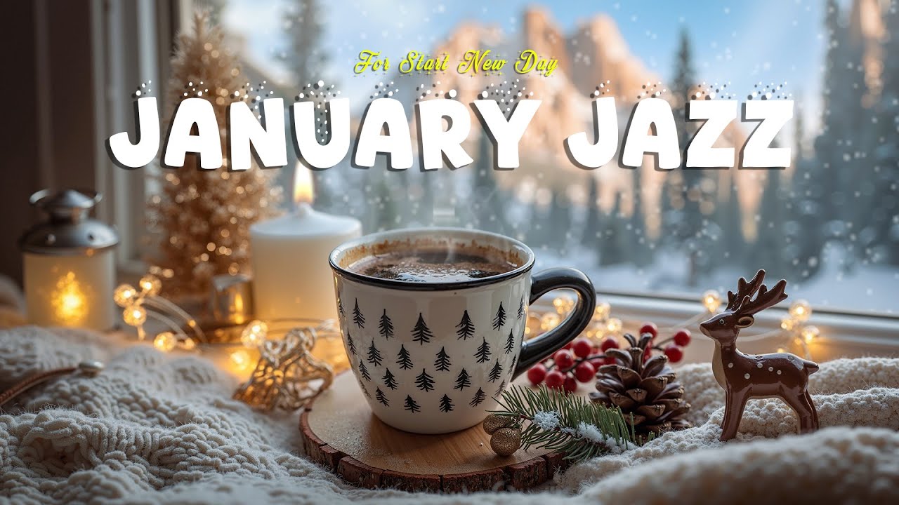 [JANUARY JAZZ]: Upbeat Winter Jazz Cafe Music & Positive Bossa Nova Piano For Start New Day