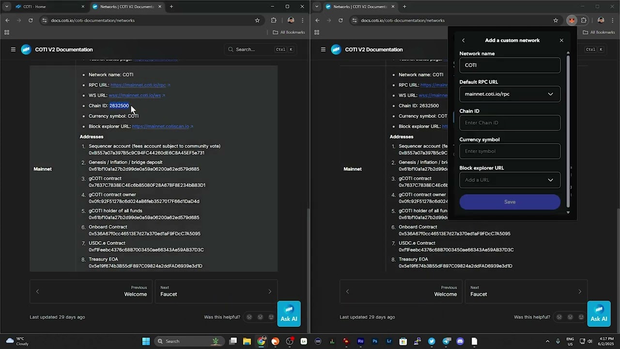 How to add $COTI's custom RPC network and tokens to your MetaMask wallet!