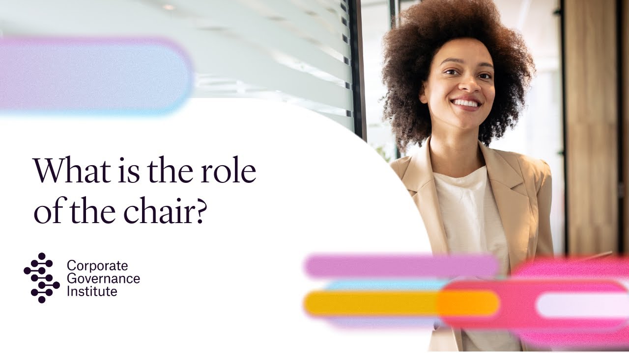 What is the role of the chair? | Corporate Governance