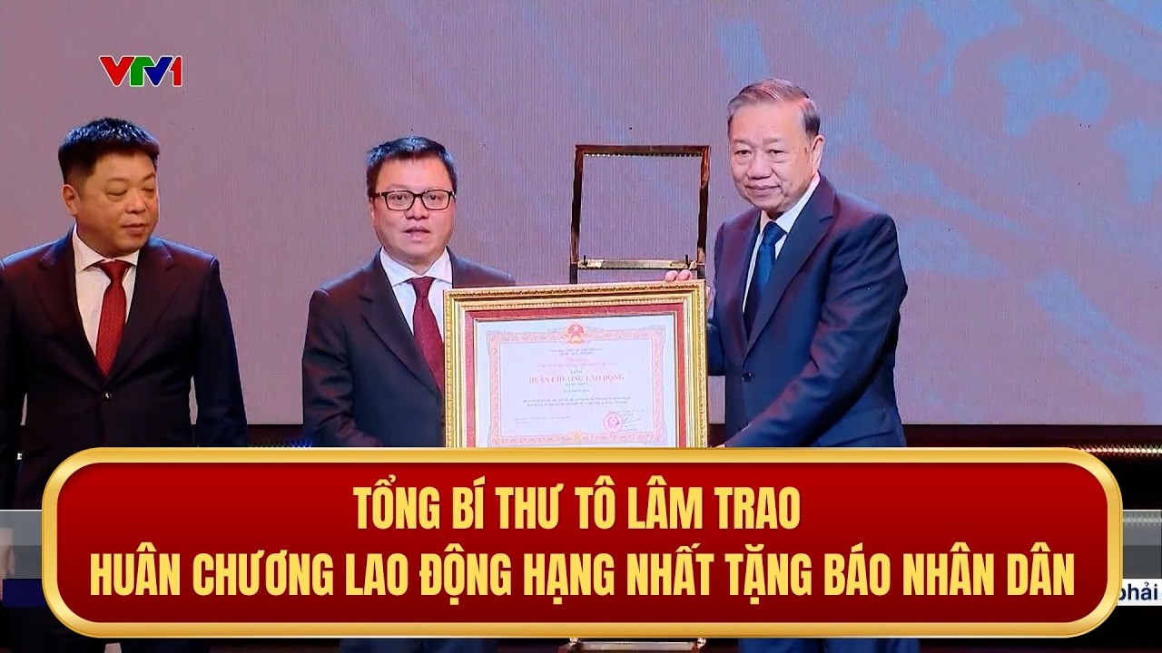 Tổng Bí thư Tô Lâm trao Huân chương Lao động hạng Nhất tặng báo Nhân Dân | Thời sự 19h | 10/03/2026