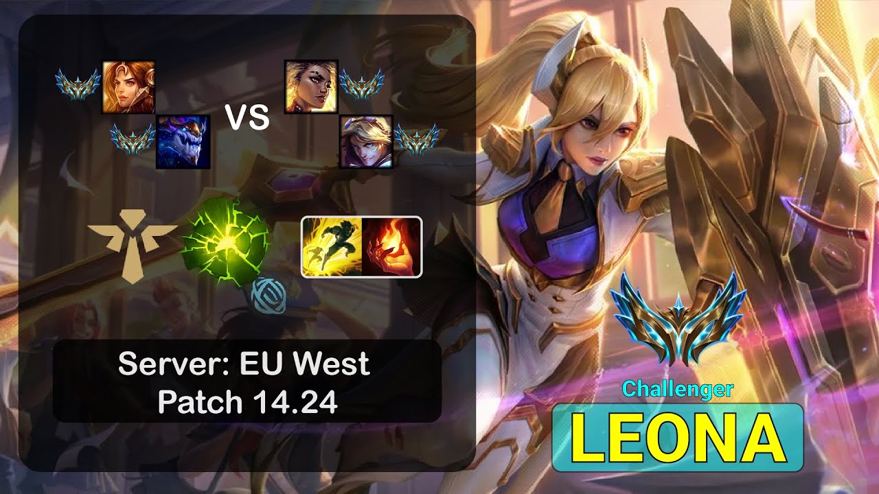 Leona Support + Aurelion Sol vs Rell + Ezreal - EUW Challenger - Patch 14.24