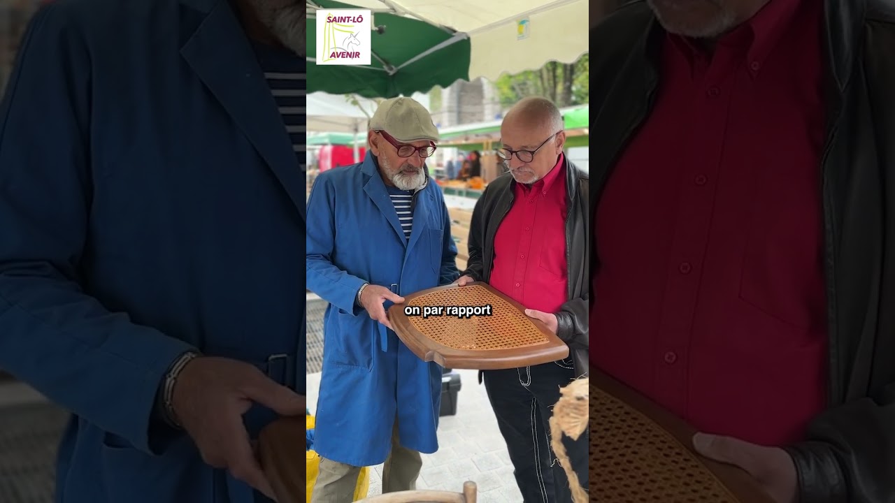 Marché du samedi à Saint-Lô, Petit métier d'hier et d'aujourd'hio. Clément Langrade.#saintlô #stlo