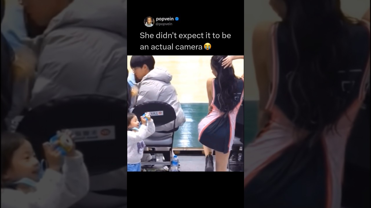 She didn't expect it to be an actual camera 😭