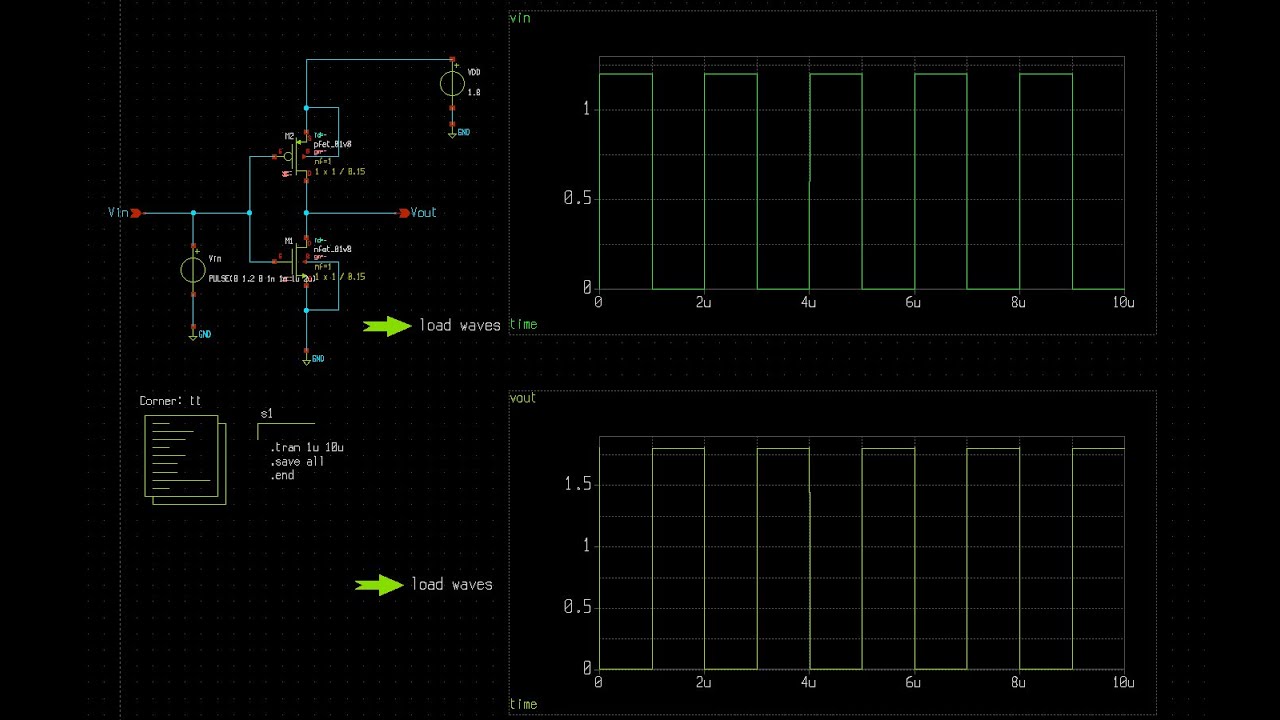 xschem#3 CMOS inverter design in  xschem using sky130PDK #xschem #open _source #sky_130 #MagicVLSI