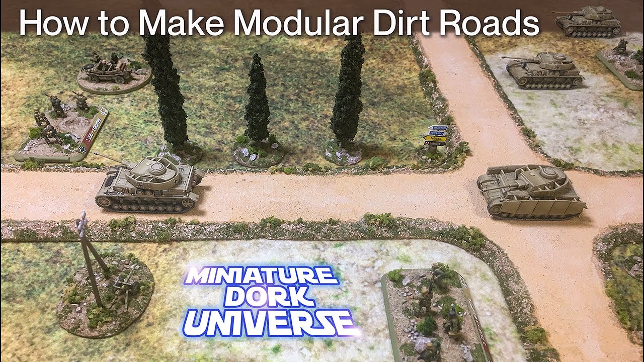How to Make Modular Dirt Roads with Cork (Useful Terrain for War Gaming in all Scales & Eras)