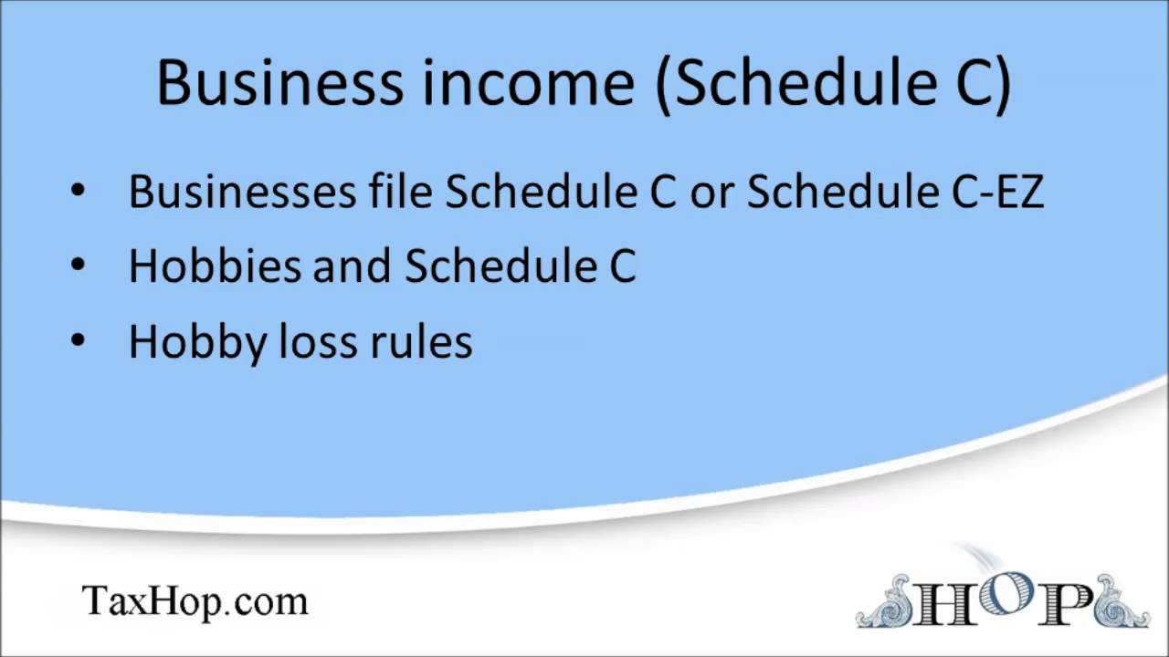 Business income (Schedule C)