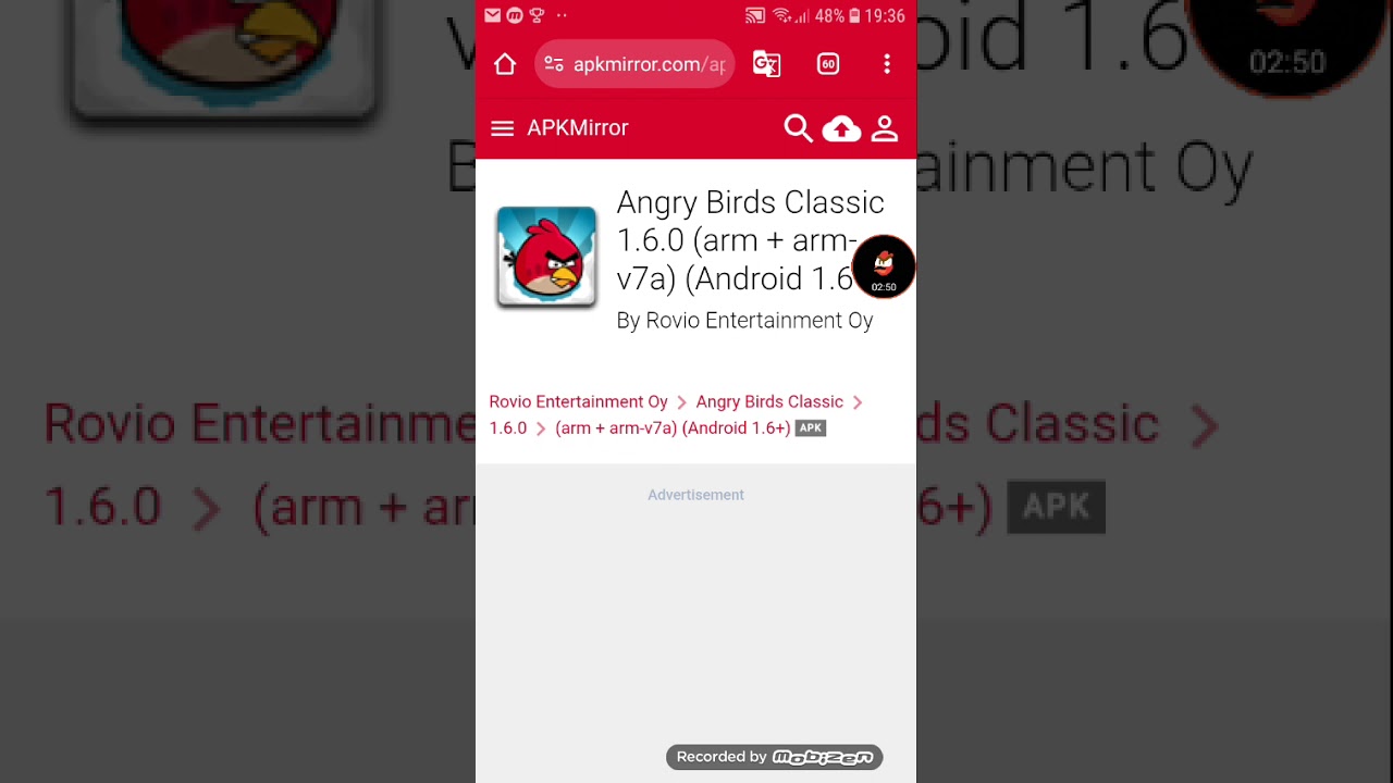 Como instalar a versão antiga de angry birdis versão 1.6.0