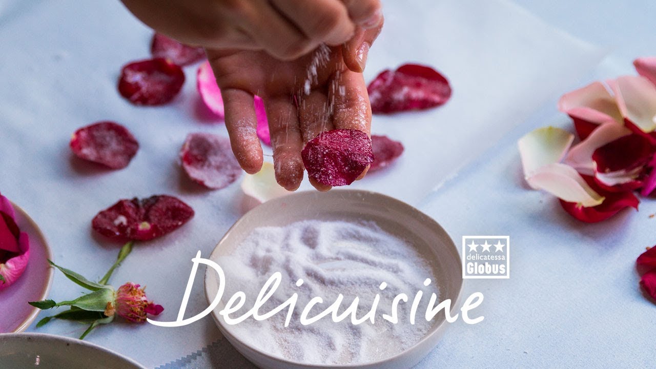 Delicuisine How To: Rosenblüten kandieren