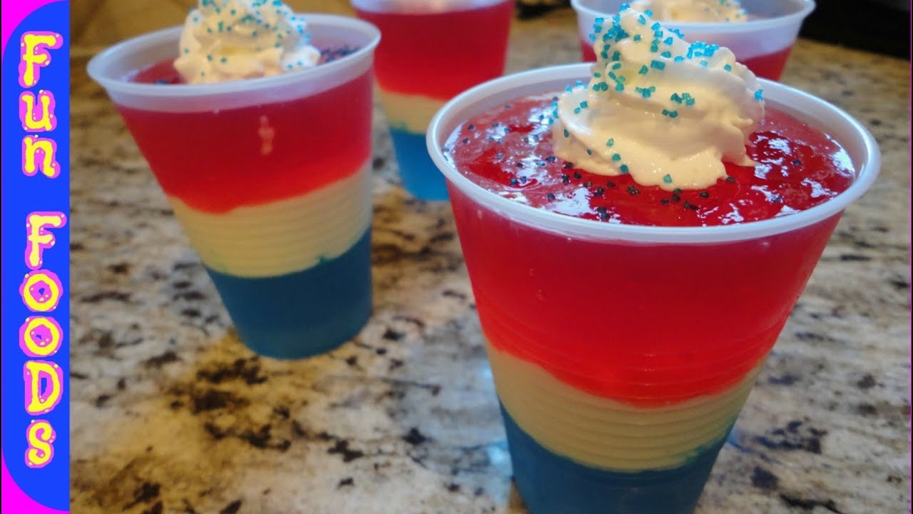 How to Make Red/White/Blue Jello Cups