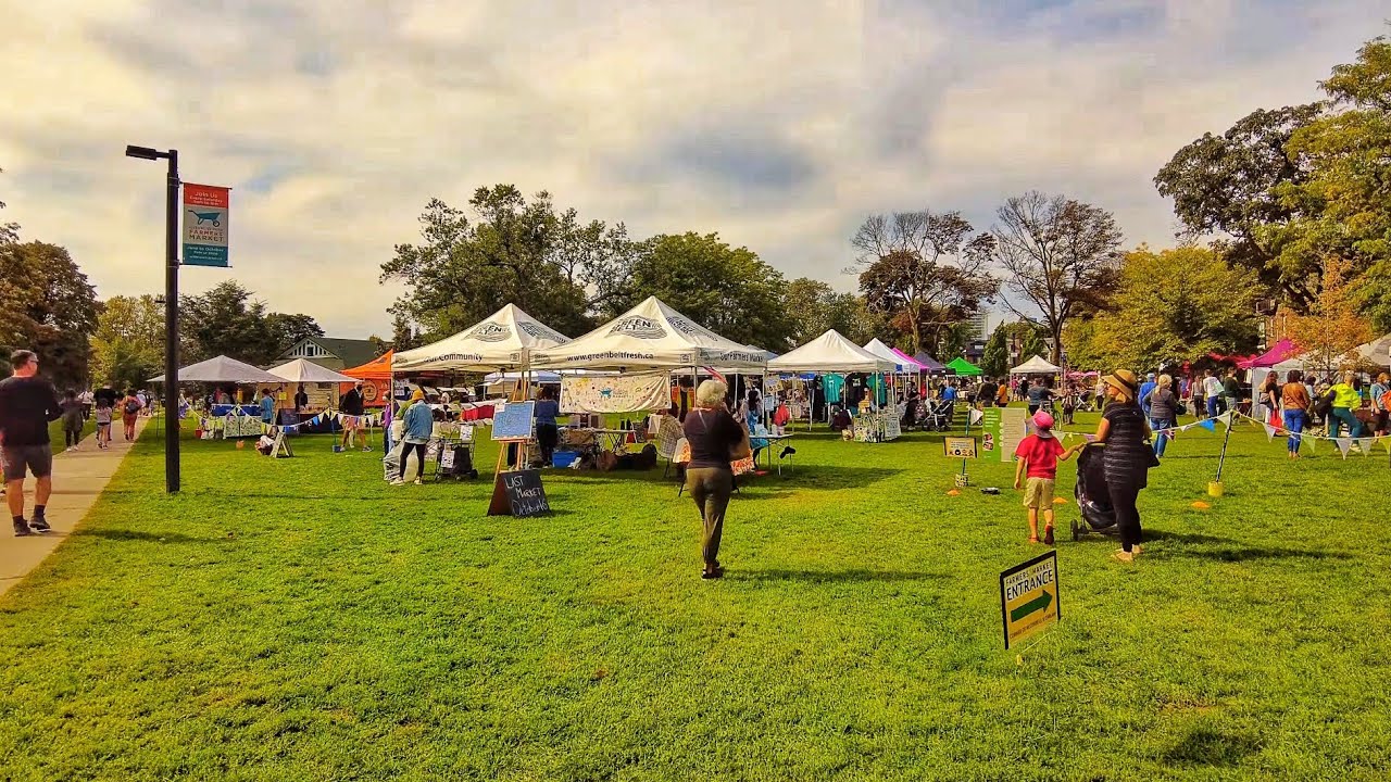 Toronto Walk - Withrow Park Farmer's Market to Riverdale Park East